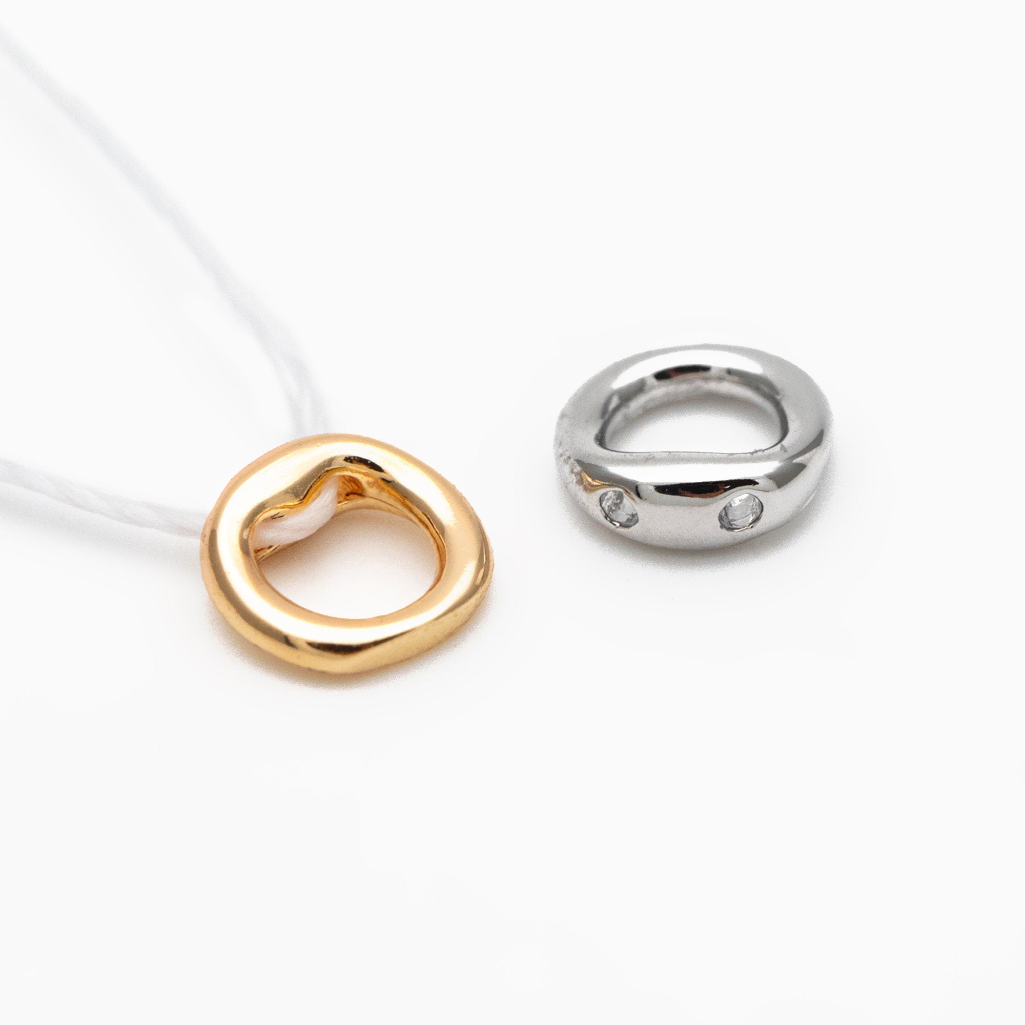 10pcs Gold Bracelet Necklace End Loop 5mm, Gold/ Silver Wire Protector (GB-3890)